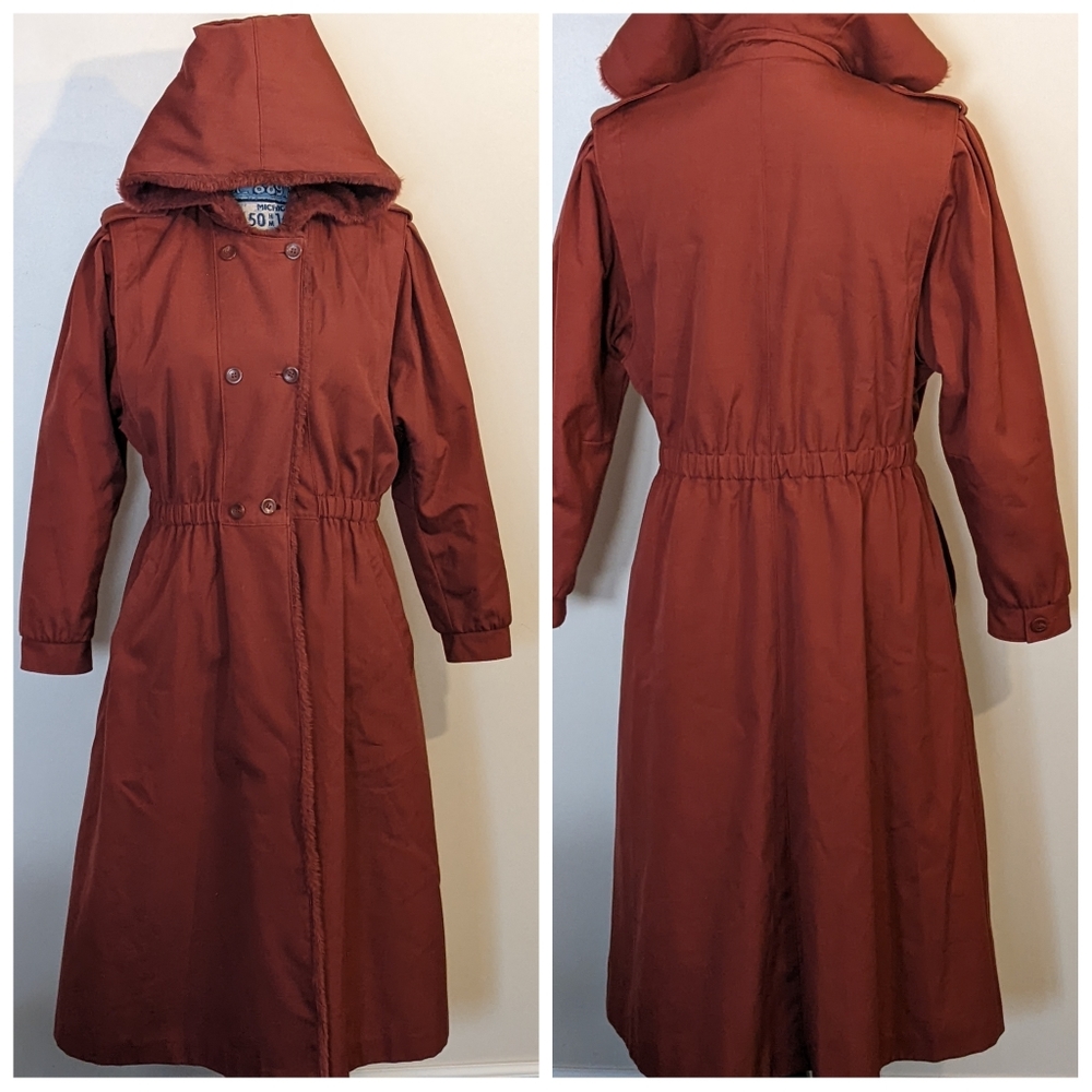 Vintage Bonders Exclusive All Season Cloth Faux Fur Maxi Coat